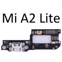 ที่ชาร์จไฟด็อค Usb ปลั๊กชาร์จพอร์ต Mic Flex Cable บอร์ดไมโครโฟนสำหรับ Mi A2 Lite A1 A3อุปกรณ์เสริมโทรศัพท์มือถือ Pa