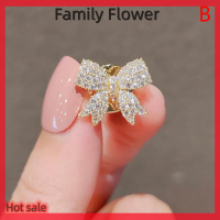 Family Flower Flash Sale เข็มกลัดคริสตัลพลอยเทียมรูปดอกทานตะวันติดโบว์สำหรับงานแต่งงานช่อดอกไม้เครื่องประดับสำหรับงานเลี้ยงของขวัญ