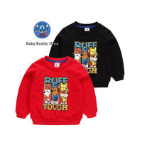 เสื้อสเวตเตอร์เด็กผู้ชาย แขนยาว ผ้าฝ้าย ลายการ์ตูน Paw Patrol 90-140cm เสื้อกันหนาวเด็ก