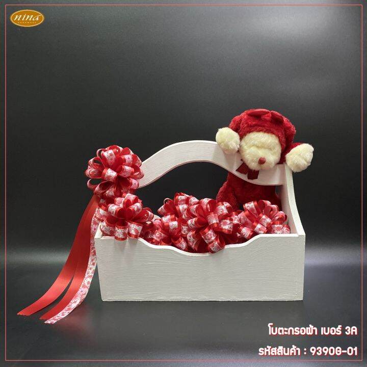 12 ดอก โบตะกร้อผ้า nina handmade เบอร์ 3A บรรจุ 12 ดอก โบว์ของขวัญ โบว์ ...
