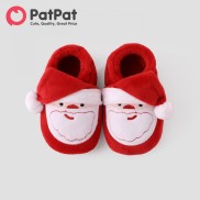 PatPat Christmas Baby & Toddler Santa Pattern Warm Prewalker Shoes