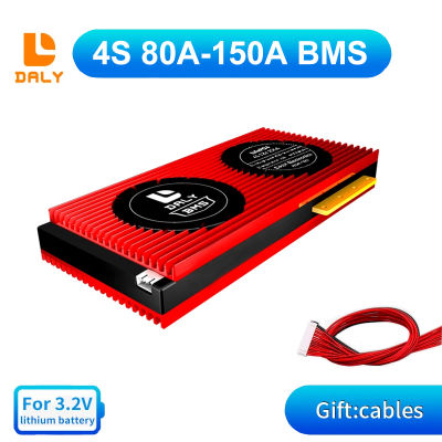 Daly 12V 4S LiFePO4 BMS 80A 100A 120A 150A กันน้ำ BMS พร้อม Balance พอร์ตทั่วไป