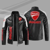 [COD] Kadidu motorcycle leather jacket 2022 cross-border European and large-size mens plus velvet thick autumn winter