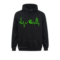 Sea Heartbeat Surf Life Pullover Hoodie Men Sailing Electric Pulse Funny Hoodie Youth Casual Sweater Plus Size Size XS-4XL