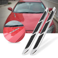 【COD】2pcs รถ ฝากระโปรงภายนอกประตูด้านข้าง Air Flow Vent ฝาครอบ Intake Grille ตกแต่ง Trim Sticker