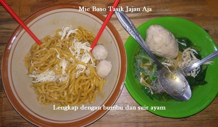 Mie Baso Khas Tasik Baso Yamin Manis Tasik Paket Lengkap Baso