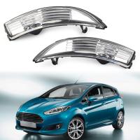 ฝาครอบสัญญาณไฟกระจกมองหลังสำหรับรถยนต์1คู่ด้านซ้าย + ขวาสำหรับ Ford Fiesta 2009 2010 2011 2012 2013 2014 2015