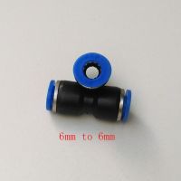 20pcs/lot  Pneumatic Air Fitting 6mm to 6mm Union Straight Connector PU6 Pipe Fittings Accessories