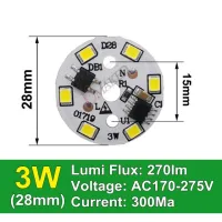 【✆New✆】 gaqiugua6 Smd2835 Led Pcb 7W 35มม. Ac 220V 3W 5W 7W 9W 12W ไดรเวอร์ Ic รวมสมาร์ทไอซี Led Smd แหล่งไฟ Led สำหรับหลอดไฟ Led