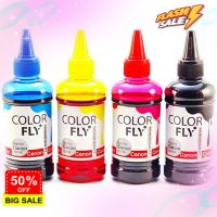 หมึกเติมปริ้นเตอร์ Color Fly สำหรับ Canon / Epson / Brother / HP ขวดเล็ก 100ml. #หมึกเครื่องปริ้น hp #หมึกปริ้น   #หมึกสี   #หมึกปริ้นเตอร์  #ตลับหมึก