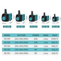 บ่อปลาน้ำพุปั๊มน้ำแบบจุ่มตัวกรองตู้ปลา3-60W,ใหม่ถังเงียบดูดข้าง EU 110V-240V