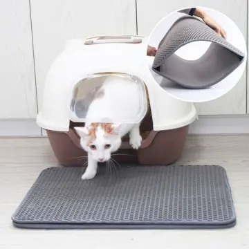 Cat Litter Tray Mat Waterproof EVA Double Layer Cat Self Cleaning Sandbox  Pad Non Slip Pet