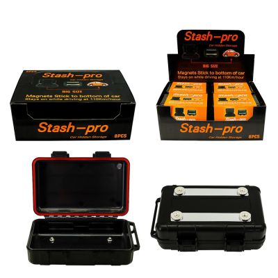 [COD] Large car storage box plastic shockproof smoking with suction accessories Stash-pro