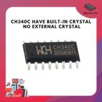 CH340C have built-in crystal, no external crystal