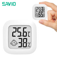 [คลังสินค้าพร้อม] SAVIO ดิจิตอล ICD เทอร์มอมิเตอร์ไฮโกรมิเตอร์ในร่ม Mini อุณหภูมิ Sensor เครื่องวัดความชื้นเครื่องวัดอุณหภูมิห้องเครื่องวัดความชื้นเครื่องวัด,จอภาพอิเล็กทรอนิกส์ Smile Face