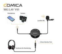 COMICA SIG.LAV V03 Omni-Directional Video Lavalier Microphone for Camera &amp; Smartphone ไมโครโฟน รับประกันศูนย์ 1 ปี