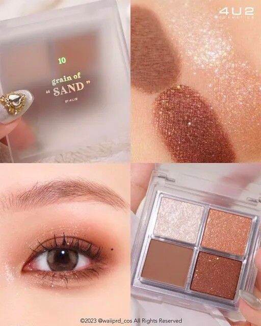 ส่งฟรี-4u2-eyeshadow-palette-6g-no-10-โฟร์ยูทู-พาเลทอายแชโดว์-อายแชโดว์พาเลท-4-หลุม-เฉดสีใหม่-ทาตา-ติดทน-สีชัด