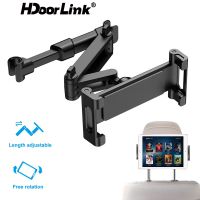 Hdoorlink หมอนรองหลังรถยนต์ แบบยืดหดได้ ที่วางโทรศัพท์ แท็บเล็ต ขาตั้งในรถ ที่พิงศีรษะด้านหลัง สําหรับโทรศัพท์ แท็บเล็ต 4-11 นิ้ว