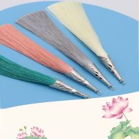 【YF】♀⊕♂  2Pcs Silky Tassels Keychain Soft Tassel Bulk for Crafts with Loops Jewelry Making Charms