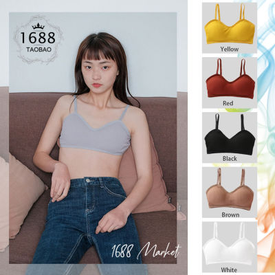 1688 MARKET Crop bra สายเดี่ยว CB-20193 บราสายเดี่ยวแฟชั่น ชุดชั้นในสไตล์เกาหลี