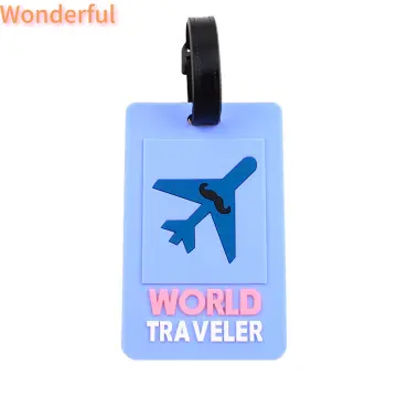 Cute Luggage Tag Aircraft Boarding Pass Tag Creative Suitcase