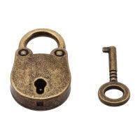 วินเทจเก่าโบราณสไตล์มินิ Archaize Padlocks ล็อคกุญแจด้วยกุญแจ