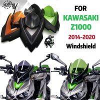 แผ่นบังแดดกระจกรถจักรยานยนต์กระบังหน้า,แผ่นเบี่ยงสำหรับ Kawasaki Z1000 2014 2015 2016 2017 2018 2019 2020 Z1000 Z-1000