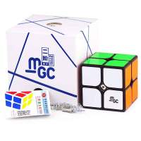 YJ MGC2 Yupo M 2X2x 2ลูกบาศก์แม่เหล็ก50มม. Yongjun 2X2 MGC สติกเกอร์เกี่ยวกับความรู้อย่างมืออาชีพลูกบาศก์มายากลของเล่นเด็ก