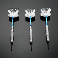 3pcs/set 22g Steel Needle Tip Professional Darts With Nickel Plated Brass Steel &amp; Grooved Aluminum Shafts &amp; Nice 2d Dart Flights