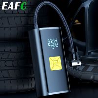 ▪№ EAFC Tire Inflator 6000mAh Wireless/Wired Electric Portable Car Air Compressor Pump 150PSI for Car Motorcycle Bicycle