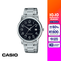 CASIO นาฬิกาข้อมือ CASIO รุ่น MTP-V002D-1BUDF วัสดุสเตนเลสสตีล สีดำ