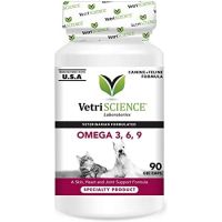 [[ส่งฟรีไม่มีขั้นต่ำ]] Vetri Science Omega 3,6,9 บรรจุ 90 เม็ด บำรุงข้อต่อ หัวใจ ผิวหนังและขน นำเข้าจาก USA