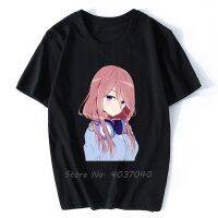 Miku Nakano เสื้อยืดผู้ชายแขนสั้น Kado Ulang Tahun