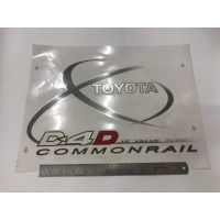 สติ๊กเกอร์ติดครอยางอะไหล่ TOYOTA D4D COMMONRAIL สำหรัติดครอยางอะไหล่รถ TOYOTA HILUX SPORT RIDER