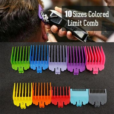 10PCS/Set Universal Fashion Hair Clipper Limit Comb Guide Trimmer Guards Attachment 3-25mm Professional Hairdressing Salon Tools