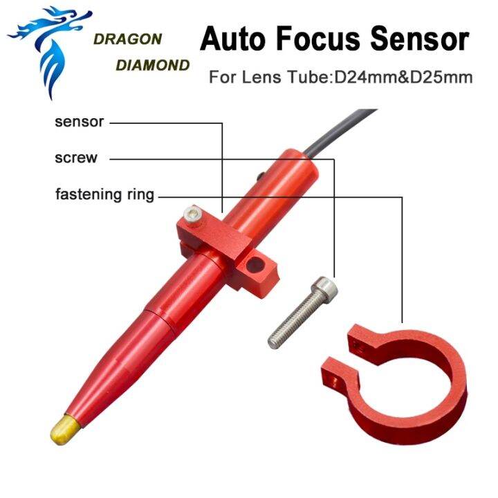 co2-laser-auto-focus-focusing-sensor-z-axis-for-automatic-motorized-up-down-table-for-laser-head-tube-d24mm-amp-25mm-amp-25-4mm