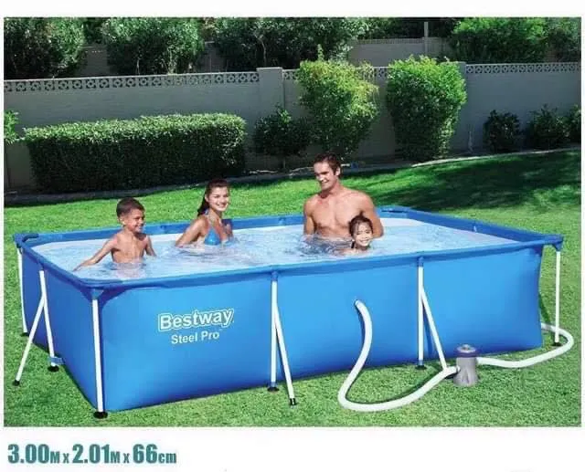RECTANGULAR PORTABLE SWIMMING POOL Non Inflatable Steel Pro Bestway Lazada PH
