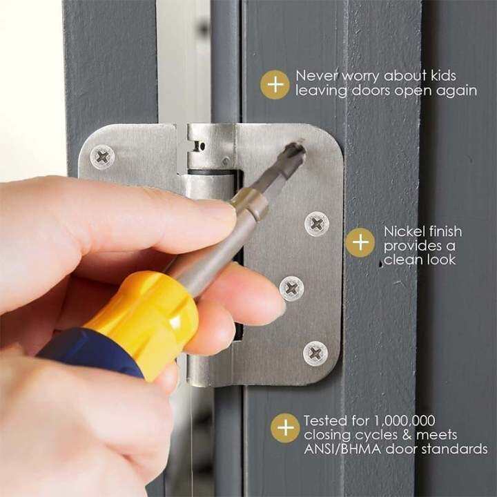 Metal Automatic Spring Door Closer Door Closing Hinge Adjust The Door