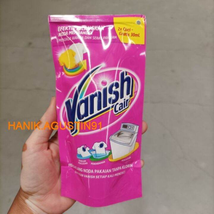 Vanish Cair Pink - Pouch 150 Ml (Penghilang Noda Pada Pakaian) | Lazada ...