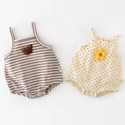 Baby Bodysuit Sleeveless Infants Boy Girl Bodysuit Baby Clothes 0-24M