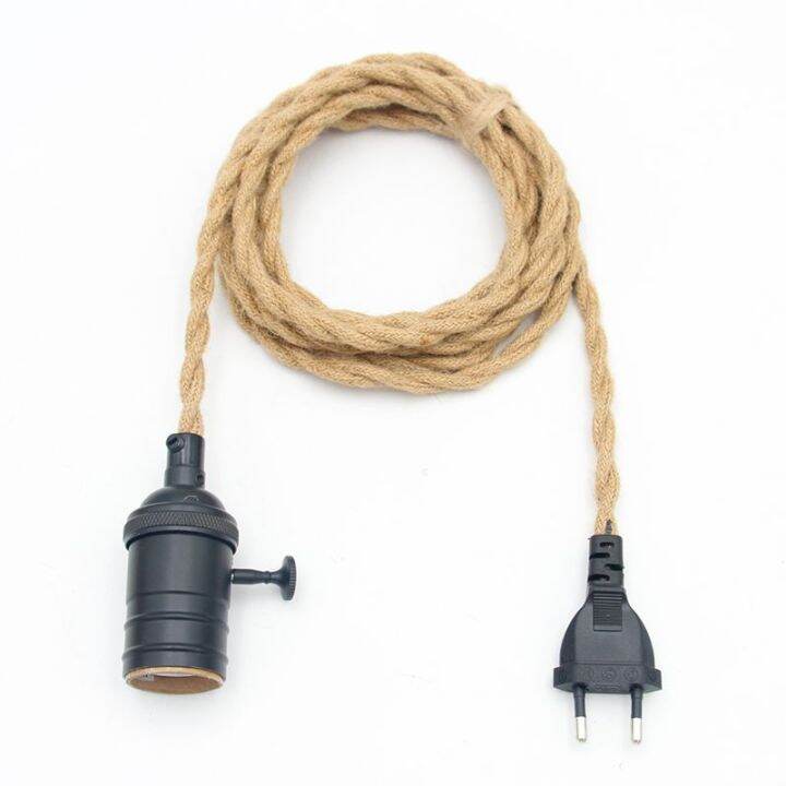 110v-250v-vintage-pendant-light-cord-kits-with-european-plug-jute-rope-twisted-cable-industrial-loft-e27-hanging-lamps