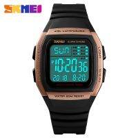 Skmei waterproof outdoor sports 5 set the alarm clock electronic multi-function double time countdown students watch men