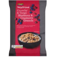 Waitrose Crunchy&amp; Tangy Blueberry Granola 1Kg. เวทโทรส ครันชี่ บูลเบอรี่ กราโนล่า