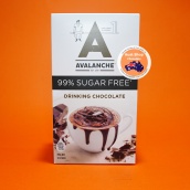 [HCM]Bột Socola Không Đường Avalanche Sugar Free Drinking Chocolate 200g (10 sticks gói lẻ)- Hàng Úc - Aust Shop Chocolate