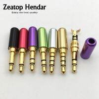 4Pcs Mini 3.5mm 2 / 3 / 4 Pole Mono Audio Plug with Clip Male 3.5 Jack for Earphone DIY Repairing Connector Colorful Shell Electrical Connectors