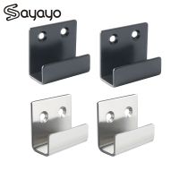 ■ 4PCS Stainless Steel Hanging Code Ceramic Tile Display Buckle U-shape Corner Brackets Joint Fastener Screens Wall Support