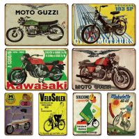 Japanese Motorcycle Metal Tin Sign Vintage Racing Motor Poster Metal Plate Retro Art Iron Painting Wall Stickers House Decor(only one size: 20cmX30cm)(Contact seller, free custom pattern)