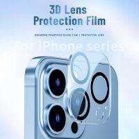 อุปกรณ์ป้องกันฟิล์มเลนส์กล้อง3D 0.3มม. HD บางเฉียบนิรภัยโปร่งใสฟิล์มป้องกันติดตั้งฟรีฟองแก้วสำหรับ IPhone 11 12 13 14 Pro Max/ 12 13 Min/14 Plus