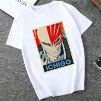 Japanese Anime Kurosaki Ichigo Tees Bleach Anime Shirt Men Funny Cartoon T Shirt Zaraki