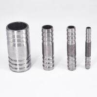 ○ 6 8 10 12 13 14 15 16 18 19 20-40mm Hose Barb Equal Hosetail Connector 304 Stainless Steel Pipe Fitting Water Gas Home Garden